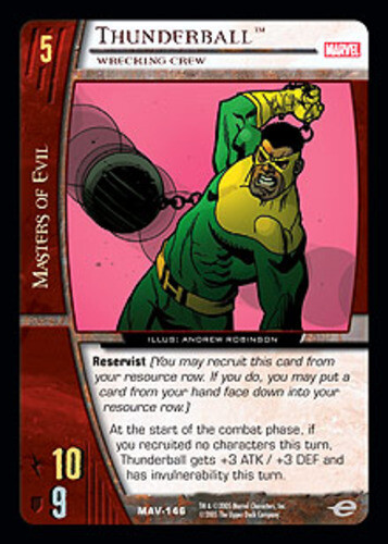 VS System: Thunderball, Wrecking Crew - Foil [Played] VS: Marvel The Avengers TC