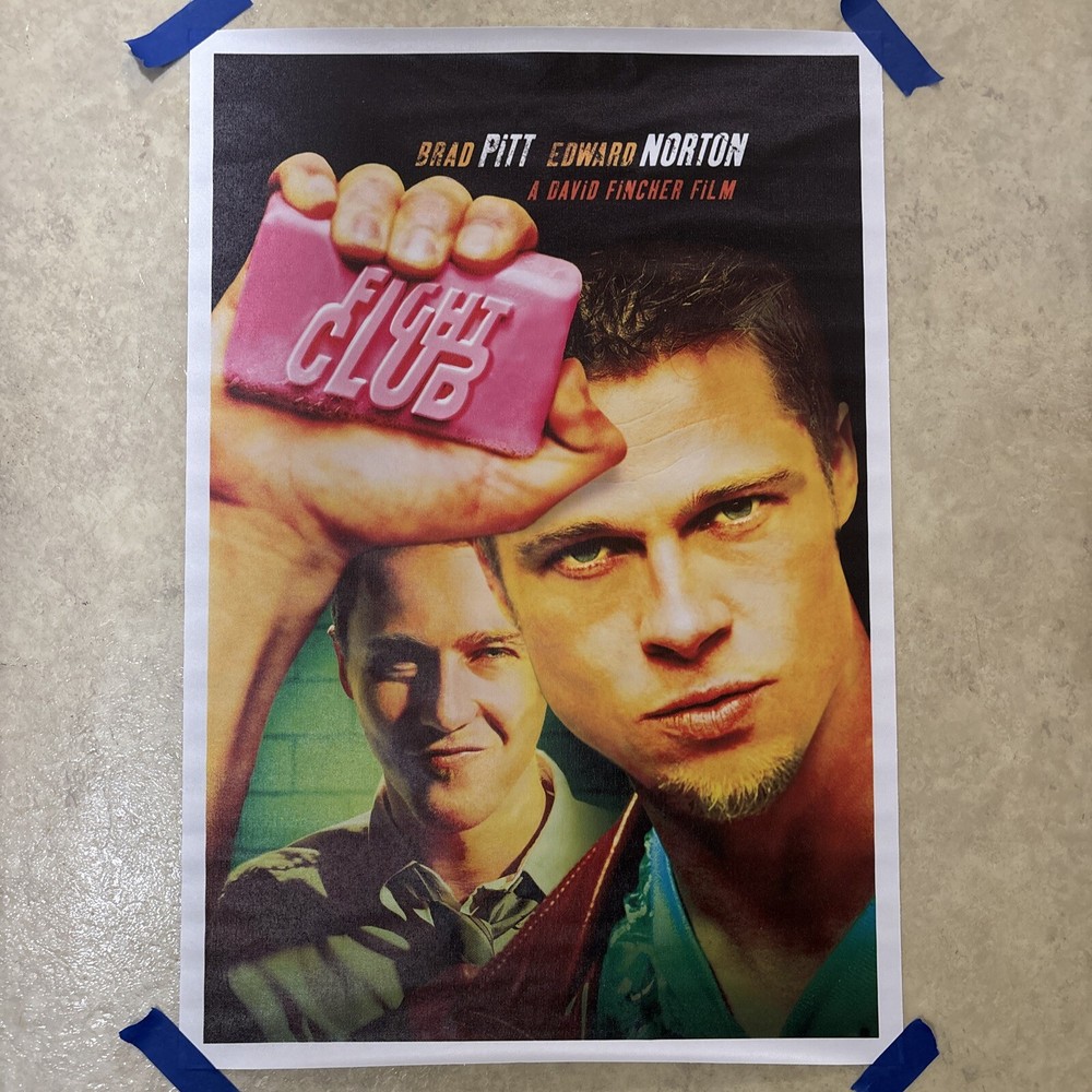 Fight Club - 1999 Action Cult Classic ✅ Movie Poster Canvas Wall Art ✅ 16x24”