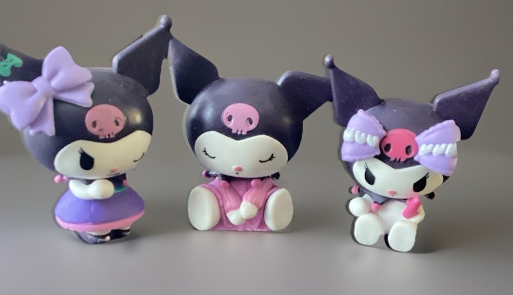 Kuromi Miniso Sanrio Figure Lot Of 3 Blind Box