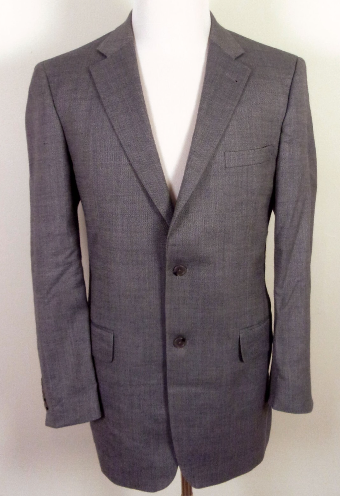 EUC Jos. A. Bank Signature Collection Tailored Fit Gray Blazer Wool & Silk 42 L