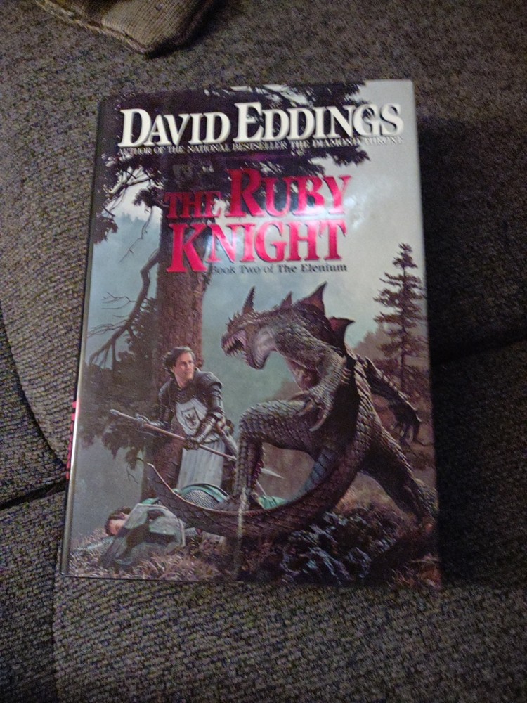 Ruby Knight by David Eddings (1990, Hardcover) 1st Edition In LN