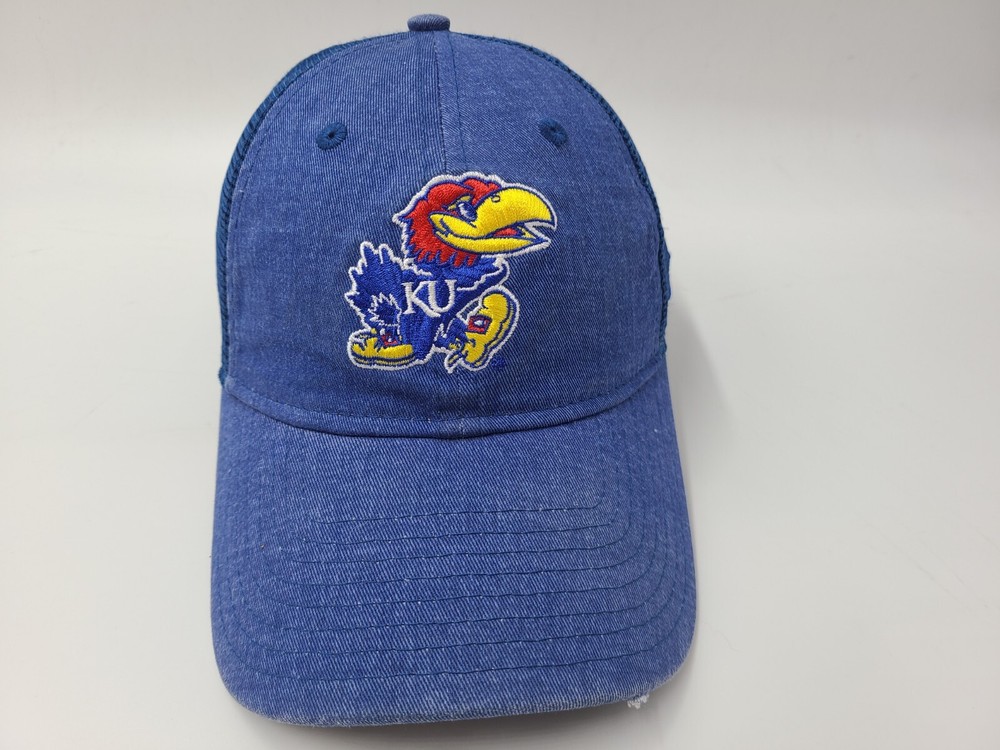 University of Kansas Jayhawks New Era 9Twenty Mesh Snapback Hat Cap NCAA Blue
