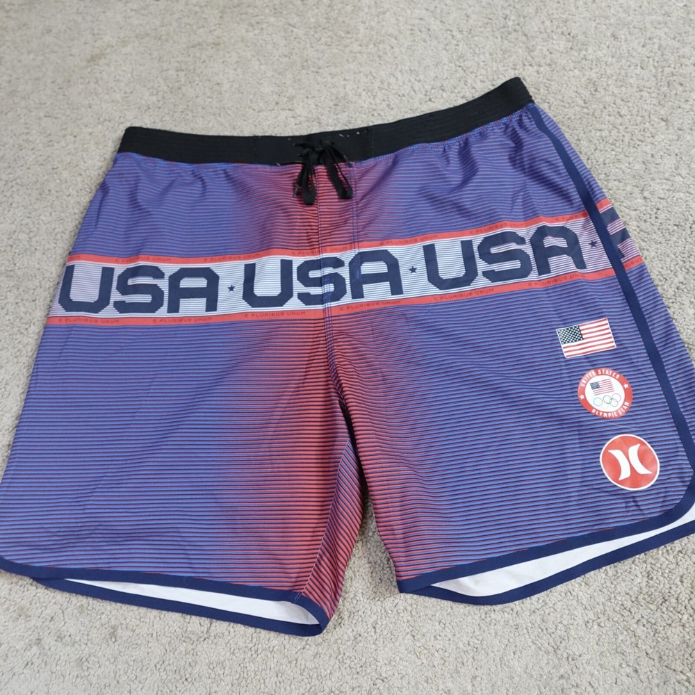 Hurley Boardshorts 38 Blue United States Olympic Team USA