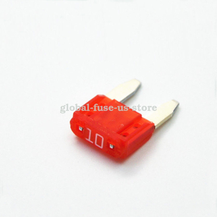 10 Pcs Littelfuse 0297010 Mini Blade Type Automotive Fuse 10 Amp 32VDC