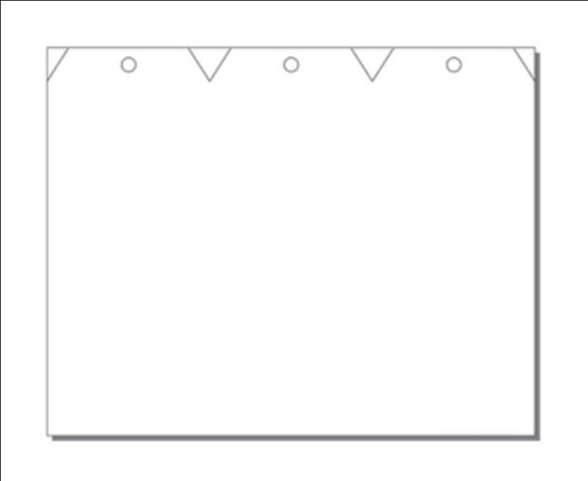 No.10 White Hang Tags 3-UP 250 Sheets 3-5/8x8-3/8 on 8-3/8x10-7/8 Cover