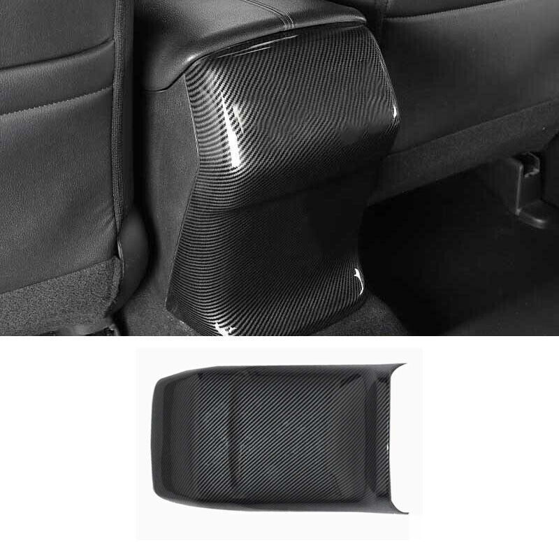 Carbon Fiber Rear Anti-Kick Panel Cover Trim For Honda Accord LX 2013-2017 1PCS