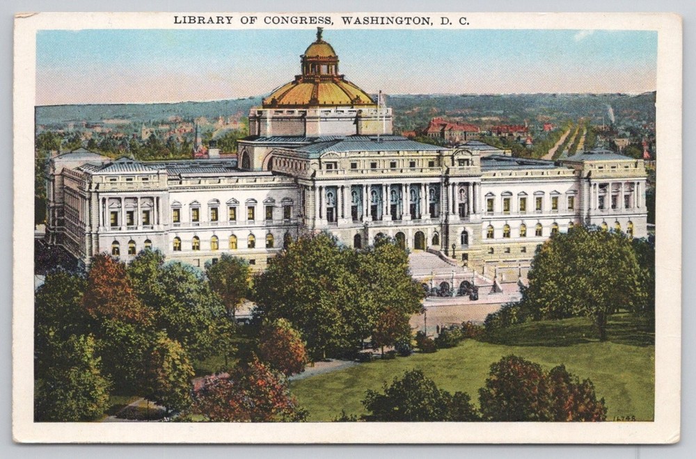 Library of Congress Washington DC Vintage Postcard B.S. Reynolds Co. 1910s