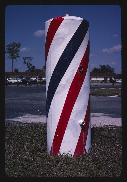 Photo:Brooksville Florida Elio's Barber Pole 1980 Barber Shop Sign