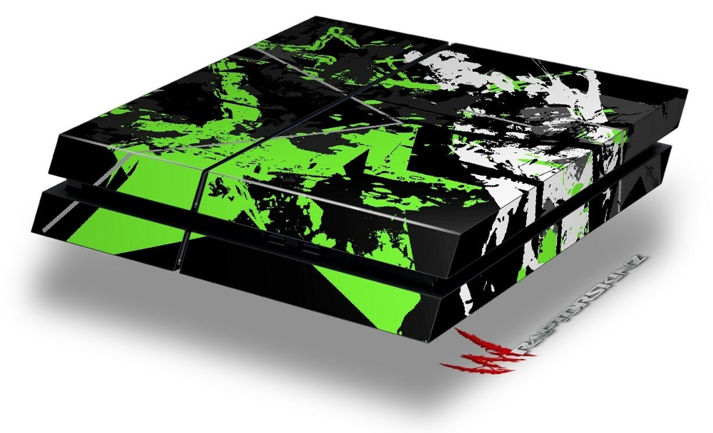 Skin for original PS4 Gaming Console Baja 0003 Neon Green