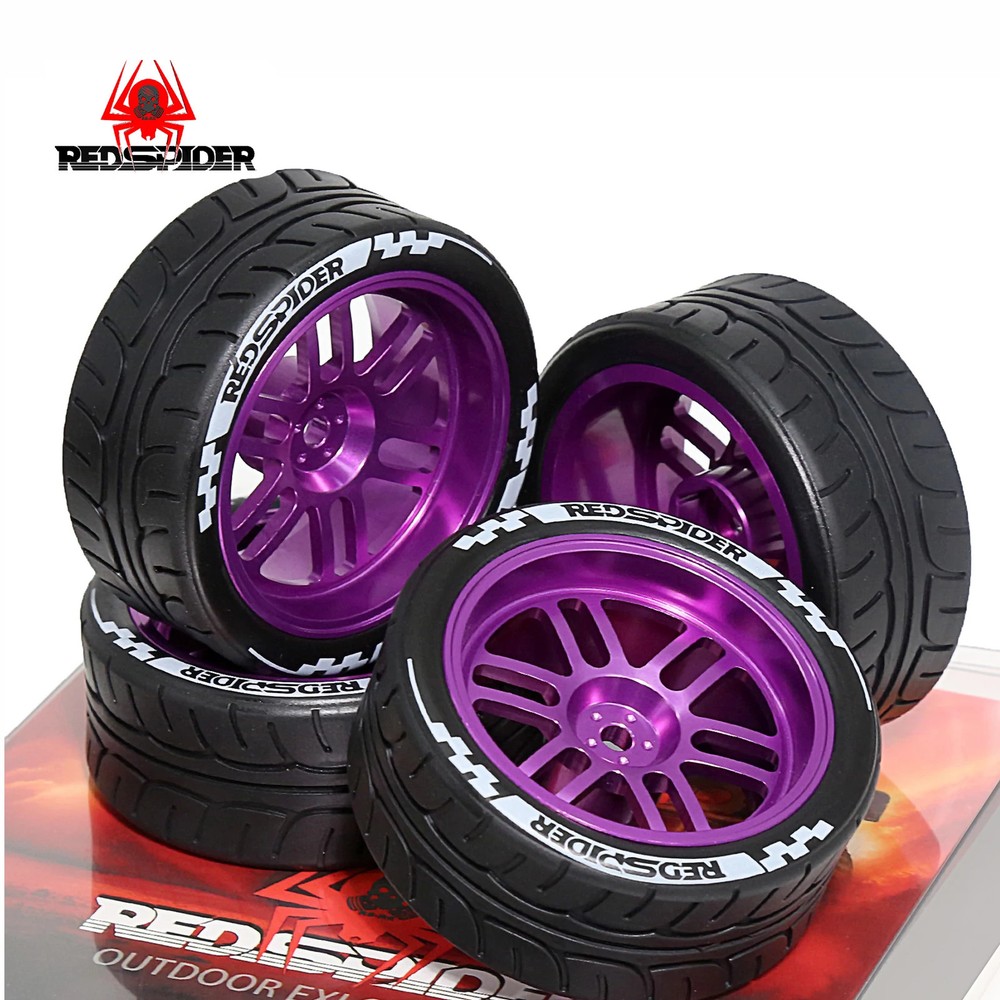 Metal Wheel Rims Hub12mm Hex for 1:10 On Road RC Car Tamiya TT01 TT02 XV01 XV02