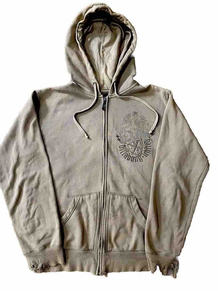 Vintage Y2K Trashed perfectly BILLABONG surf  Hoodie.front/back Print.medium