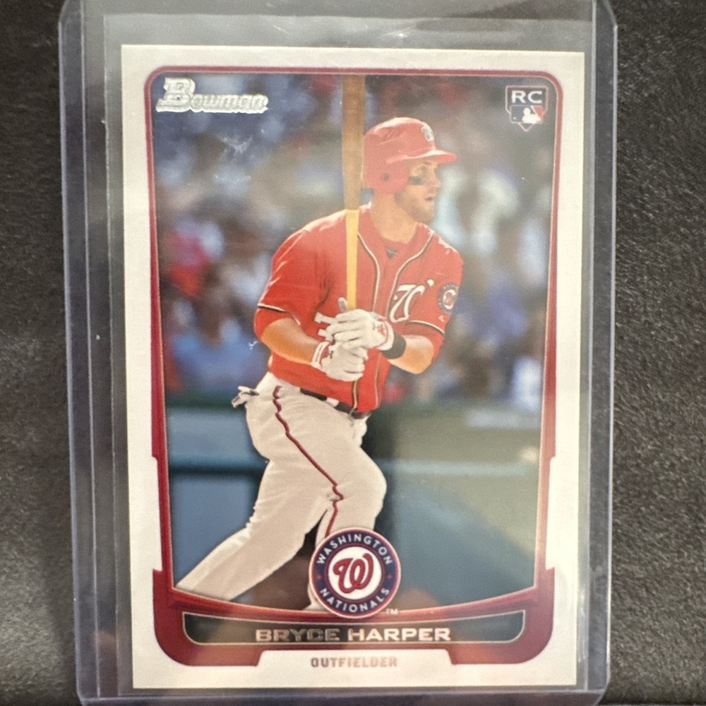 Topps 2012 Bowman Draft Picks & Prospects Bryce Harper Rookie #10 Nationals