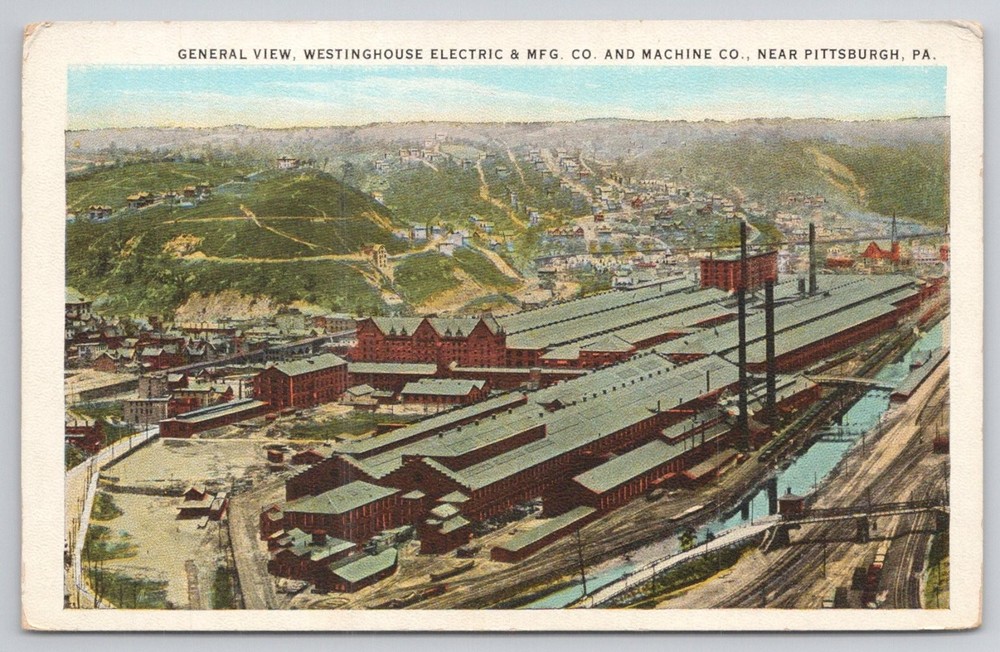 East Pittsburgh Westinghouse Electric & Mfg. Co. General View Postcard