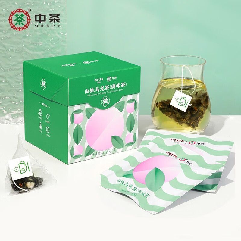 COFCO Herbal White Peach Oolong Tea for Cold or Hot Brew 21g