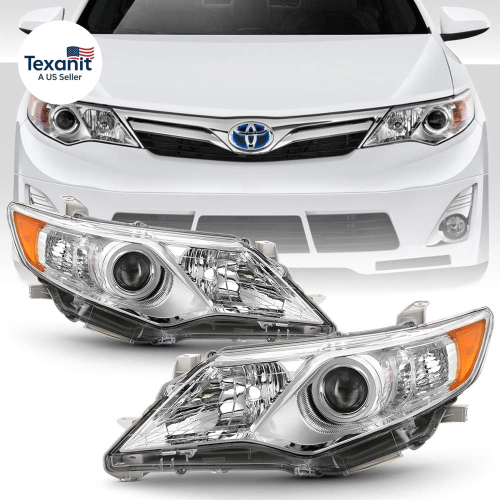 - for 2012 2013 2014 Toyota Camry All Models Projector Headlights Headlamps Repl