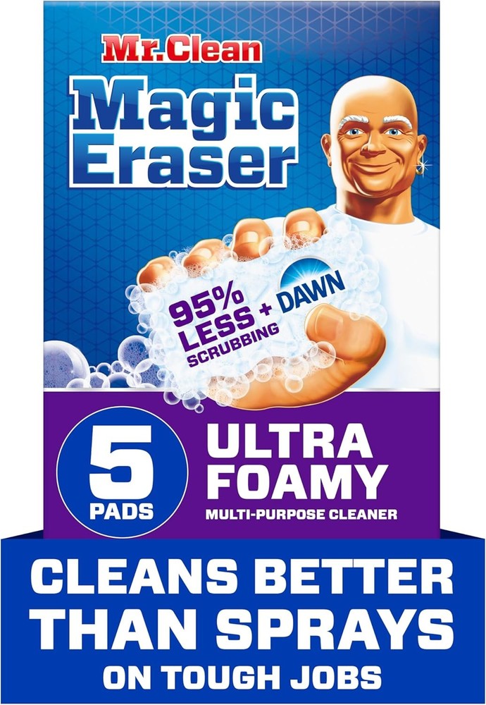 Mr. Clean Magic Eraser Foaming Sponges 5ct All-Purpose Ultra Foamy Cleaner