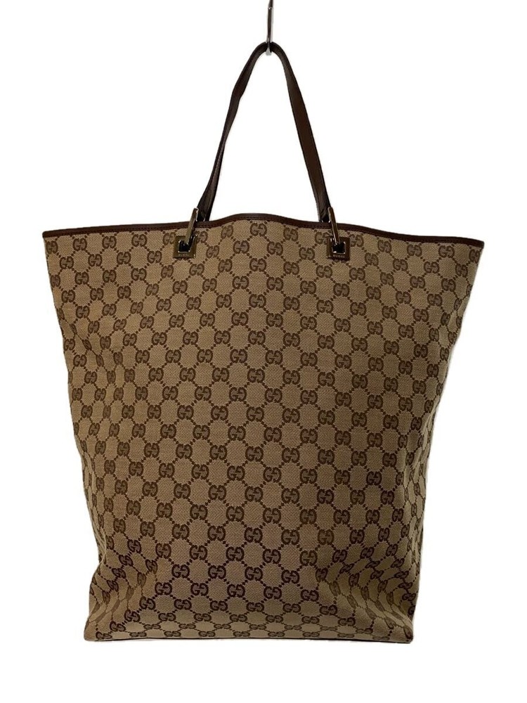 GUCCI Canvas Tote Bag Brown All-Over Print 31242 001013 Japan Import