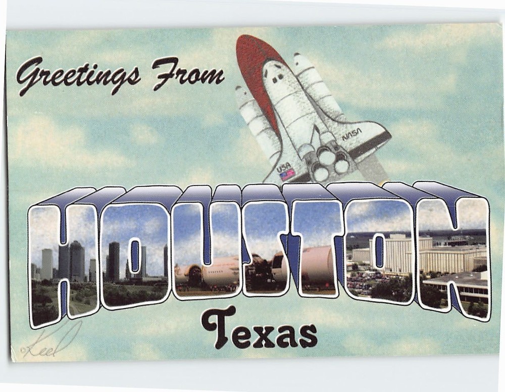 Postcard Greetings From Houston Texas  - Multiple View