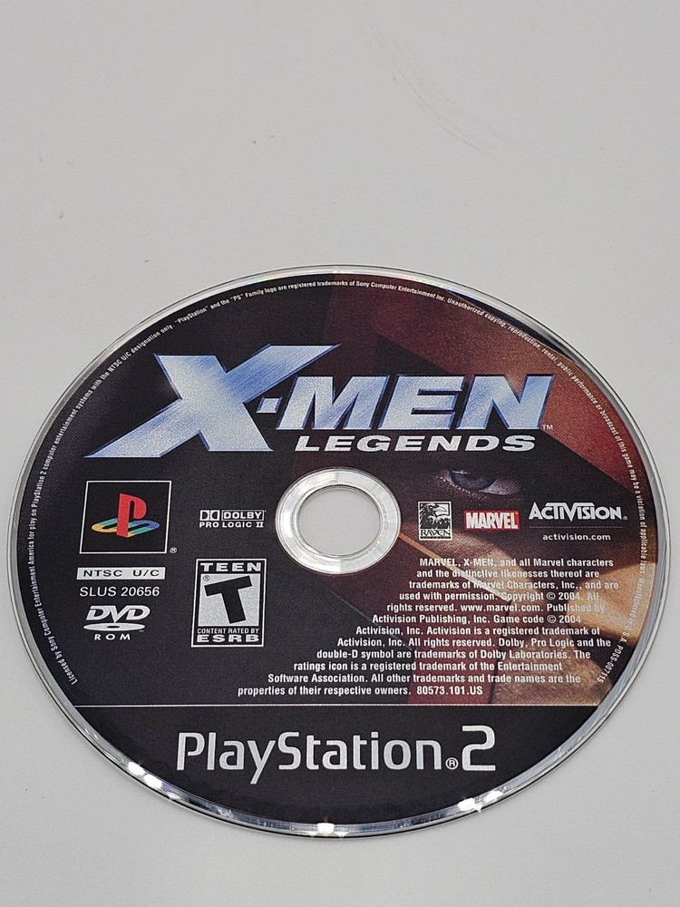Sony Playstation 2 PS2 X Men Legends Disc Only Cleaned Tested