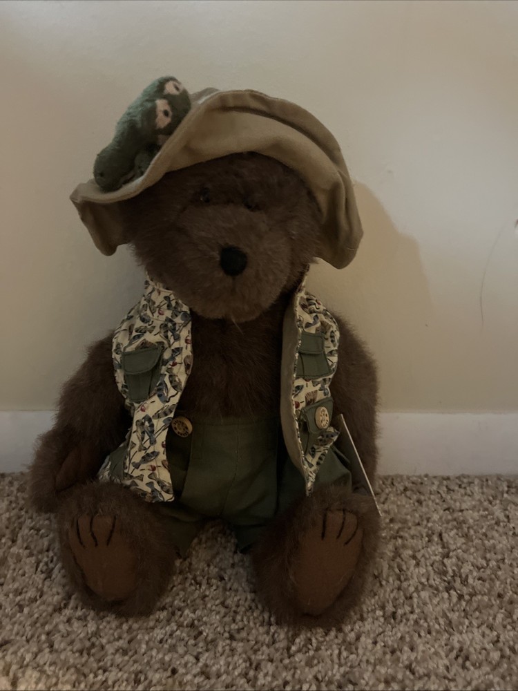 Boyds Bear Orvis T. Fisher With Tad Plush Stuffed 12
