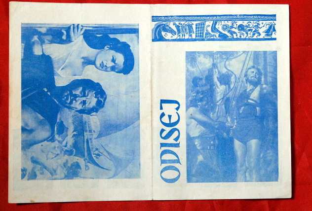 ULISSE KIRK DOUGLAS MANGANO 1955 EXYU MOVIE PROGRAM