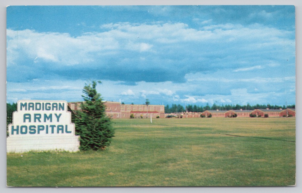Fort Lewis Washington, US Army Base Madigan Army Hospital, Vintage Postcard