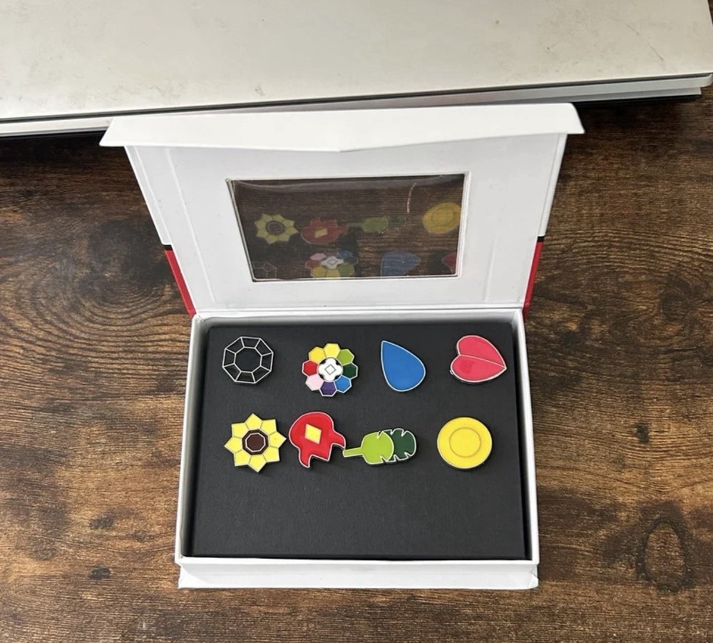 Pokemon Gym Badges Starting Season Kanto Region Gen 1 (Complete Set 8 Pieces)