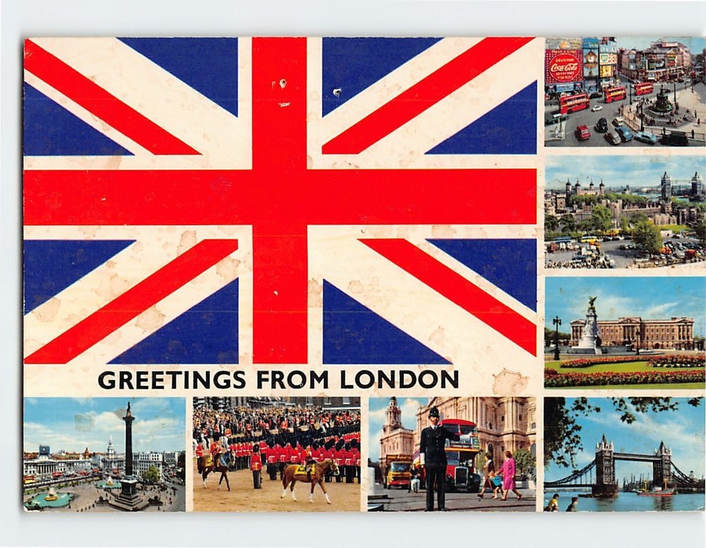 Postcard Greetings from London England - Multiple View