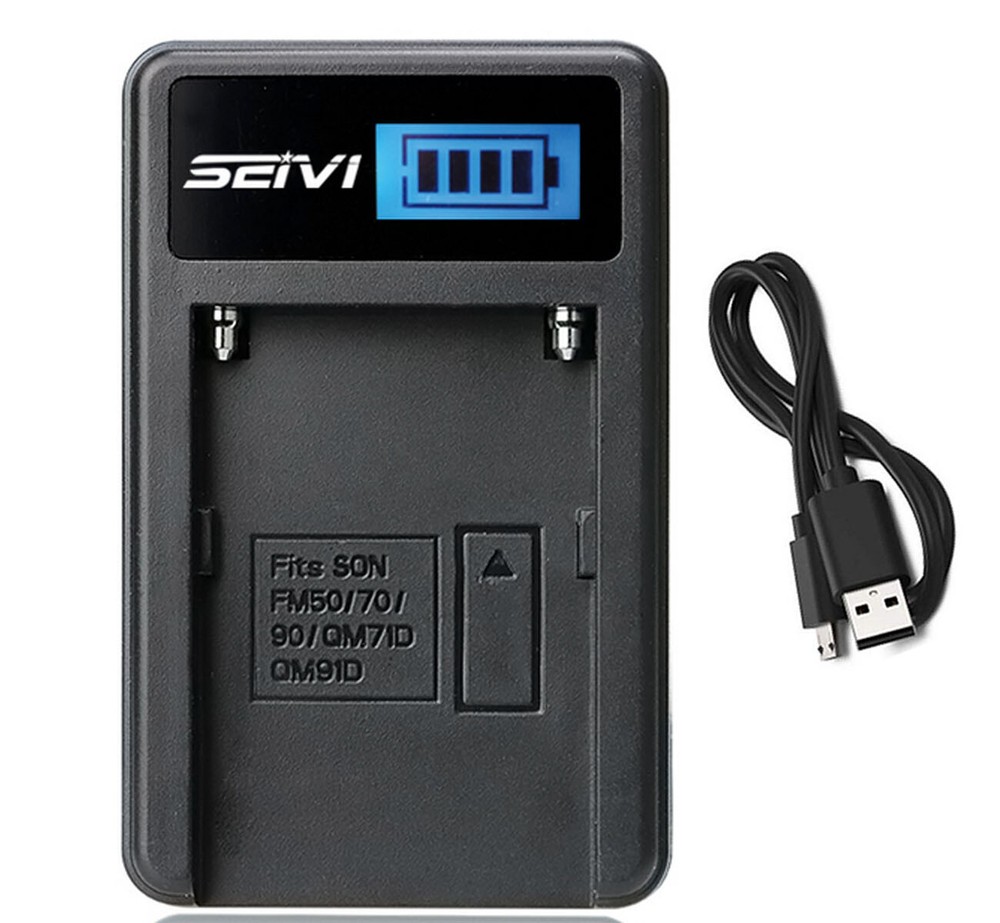 Battery Charger for Sony DCR-TRV255E,DCR-TRV265E,DCR-TRV285E Handycam Camcorder