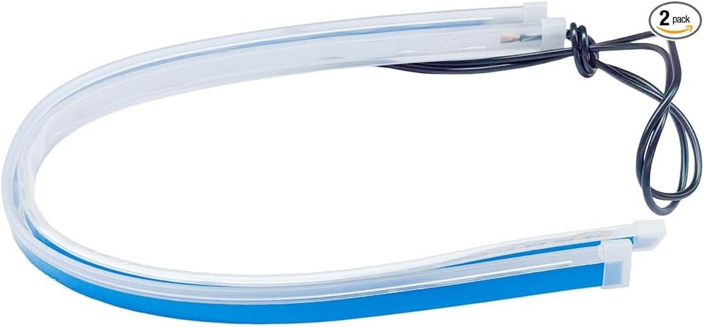 2PCS 18 Inch Car LED Strip Lights, Flexible Waterproof DRL Daytime Running Light