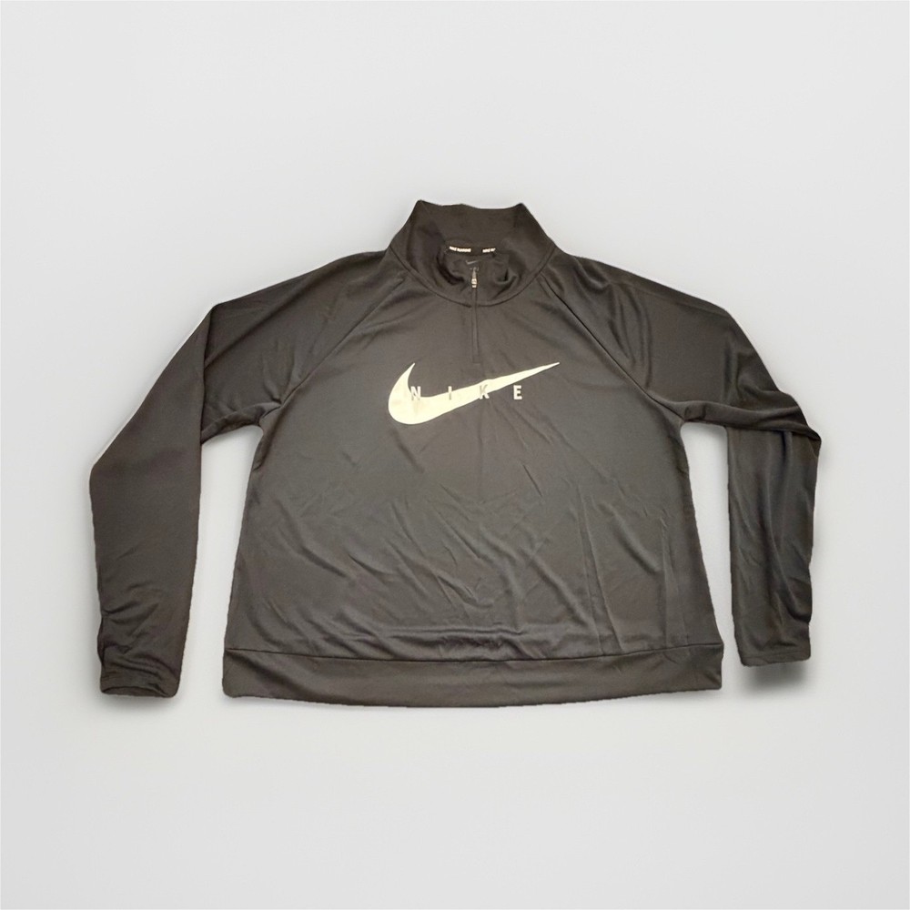 Nike Dri-FIT Men's 1/4 Zip Pullover Black Moisture Wicking Running XL