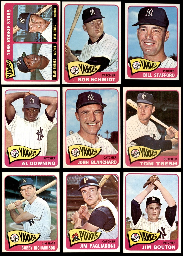 1965 Topps New York Yankees Near Team Set 6 - EX/MT 6909923 (16 / 40 cards)