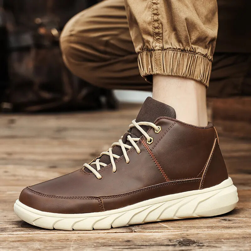 British Style Mens Lace Up Round Toe Work Fashion Casual Faux Leather Shoes size
