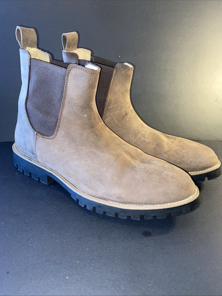 Men's Brown Chelsea Boots Size 10 by Line Of Trade Foundation