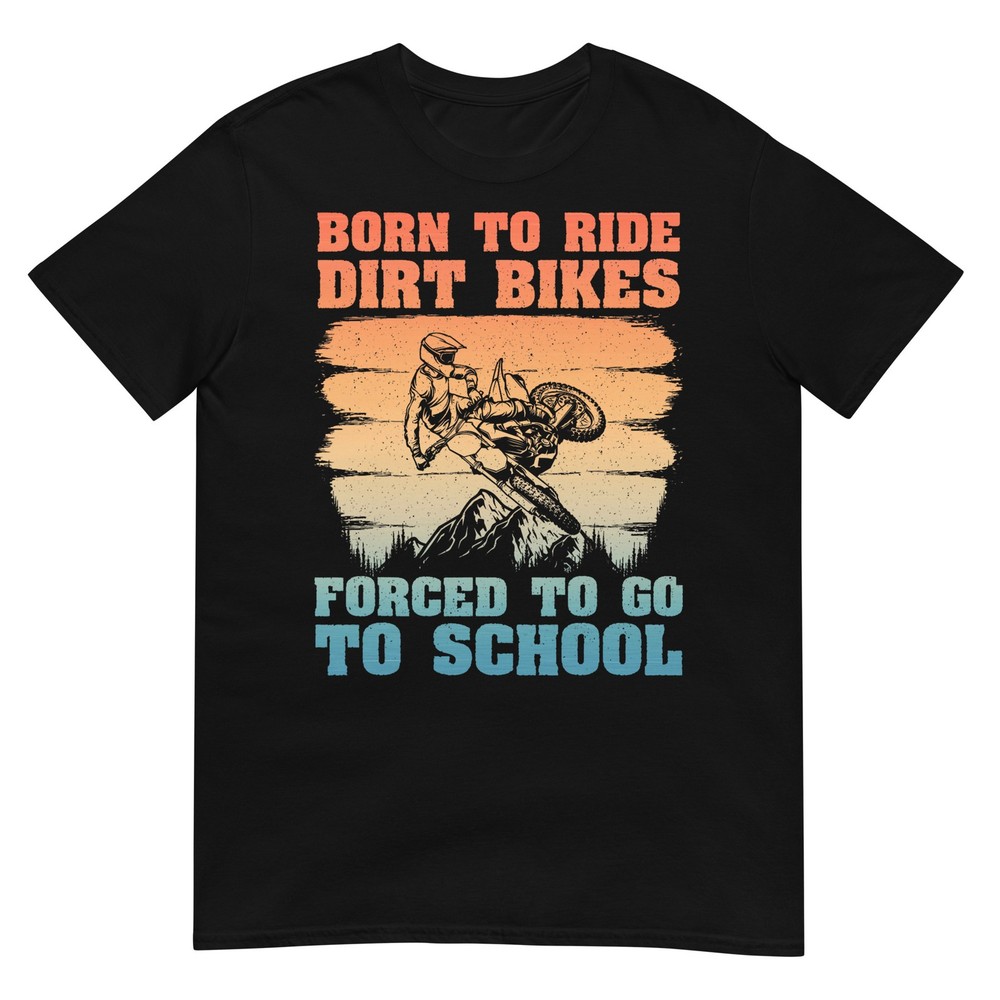 Funny Dirt Bike Art for Boys Girls Motocross Dirt Bike Rider T-Shirt