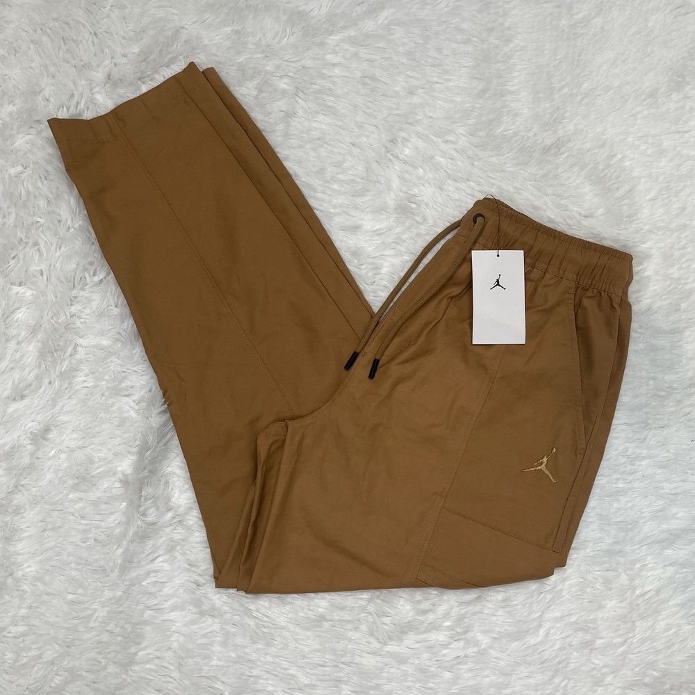 Nike Jordan Essentials Woven Cargo Pants Mens Size S Small Tan Brown FN4539 New