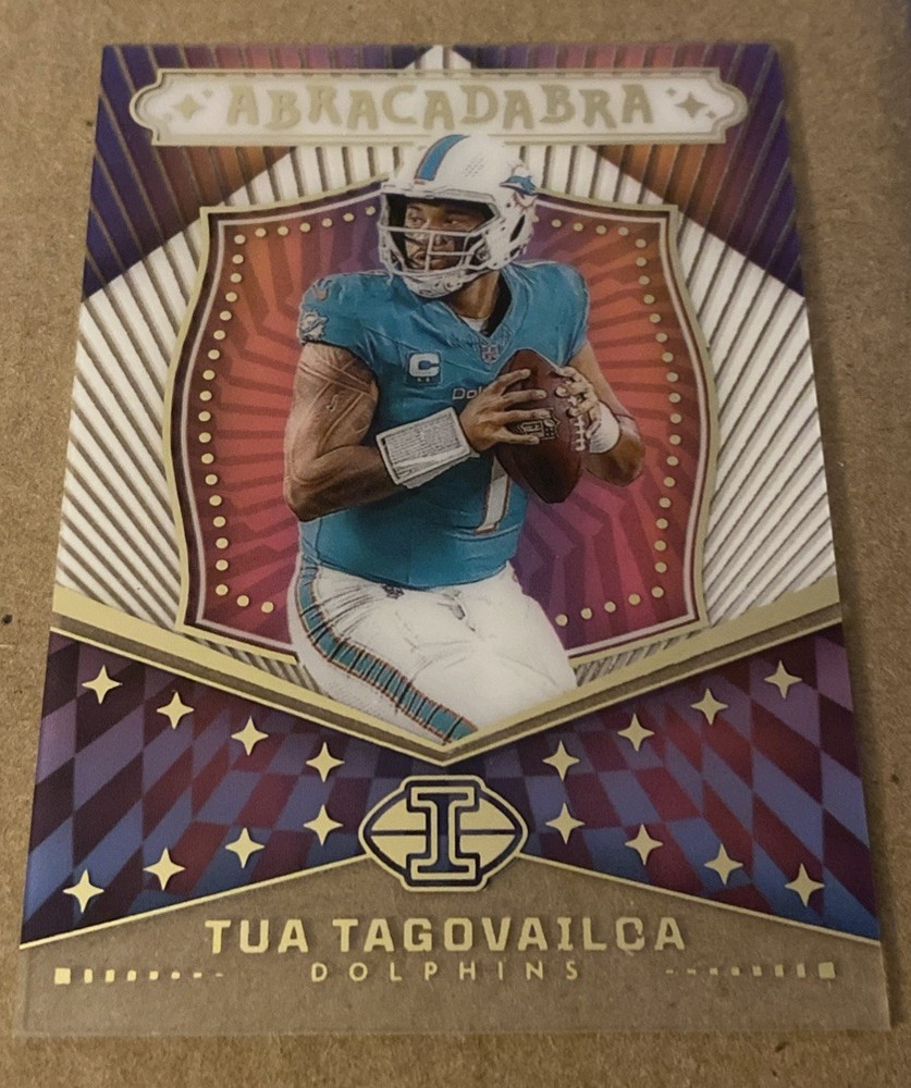 2024 Panini Illusions Tua Tagovailoa Abracadabra Insert Card #6 Miami Dolphins-image