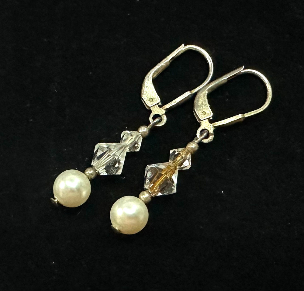 Vintage Dangle Earrings MARKED 925 Sterling Silver Jewelry Lot H