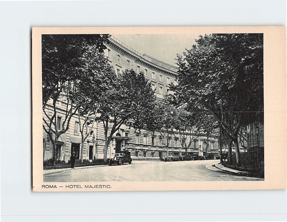 Postcard Hotel Majestic Rome Italy