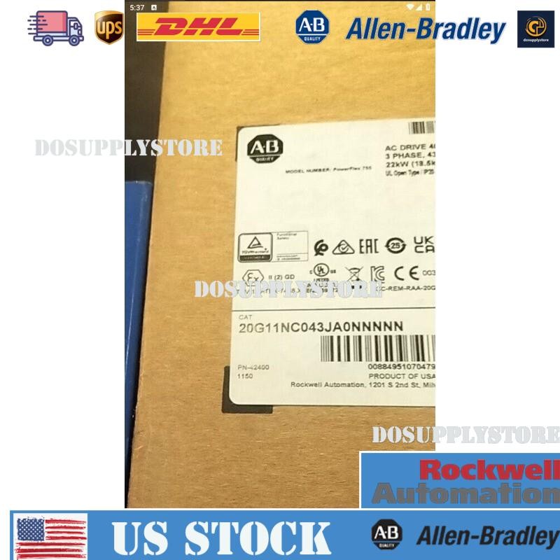 Allen-Bradley NEW 20G11NC043JA0NNNNN PowerFlex 755 AC Drive US Free Tax