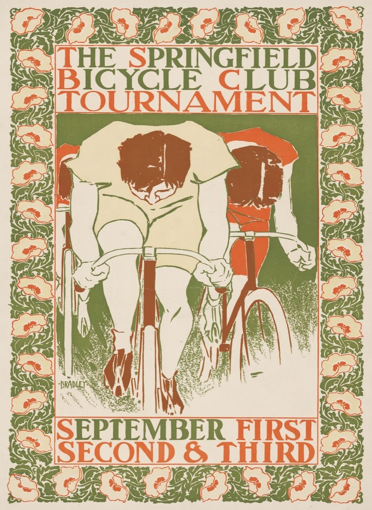 9762.Decoration Poster.Room Wall art.Home interior decor.Early Bicycle racing