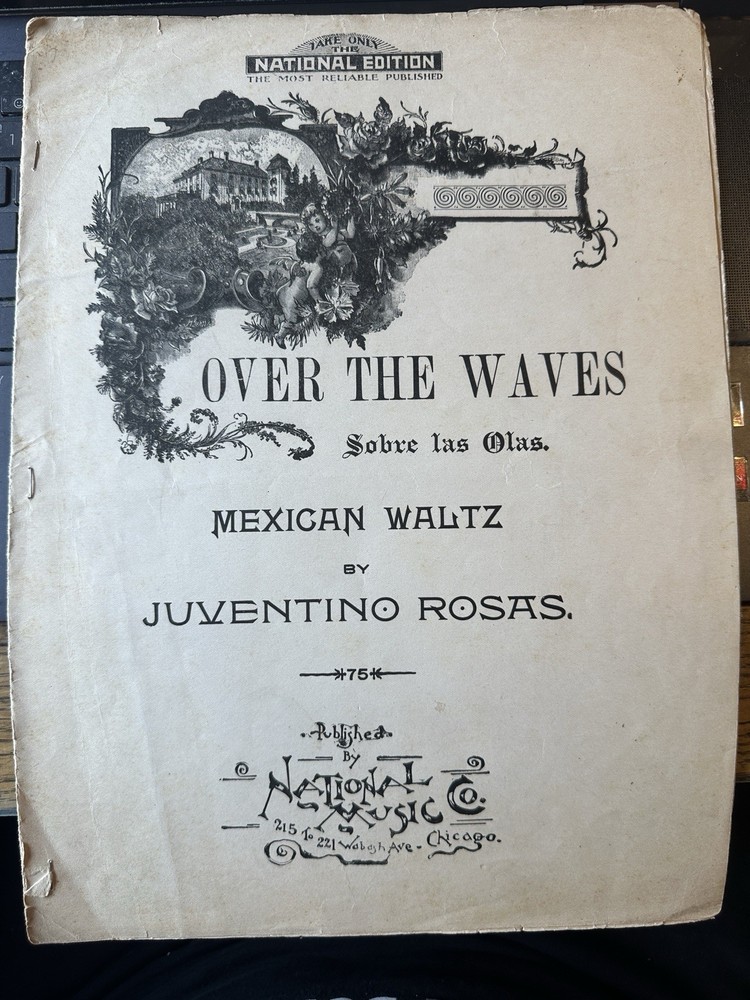 Undated Chicago Latin Sheet Music OVER THE WAVES (Sobre Las Olas)