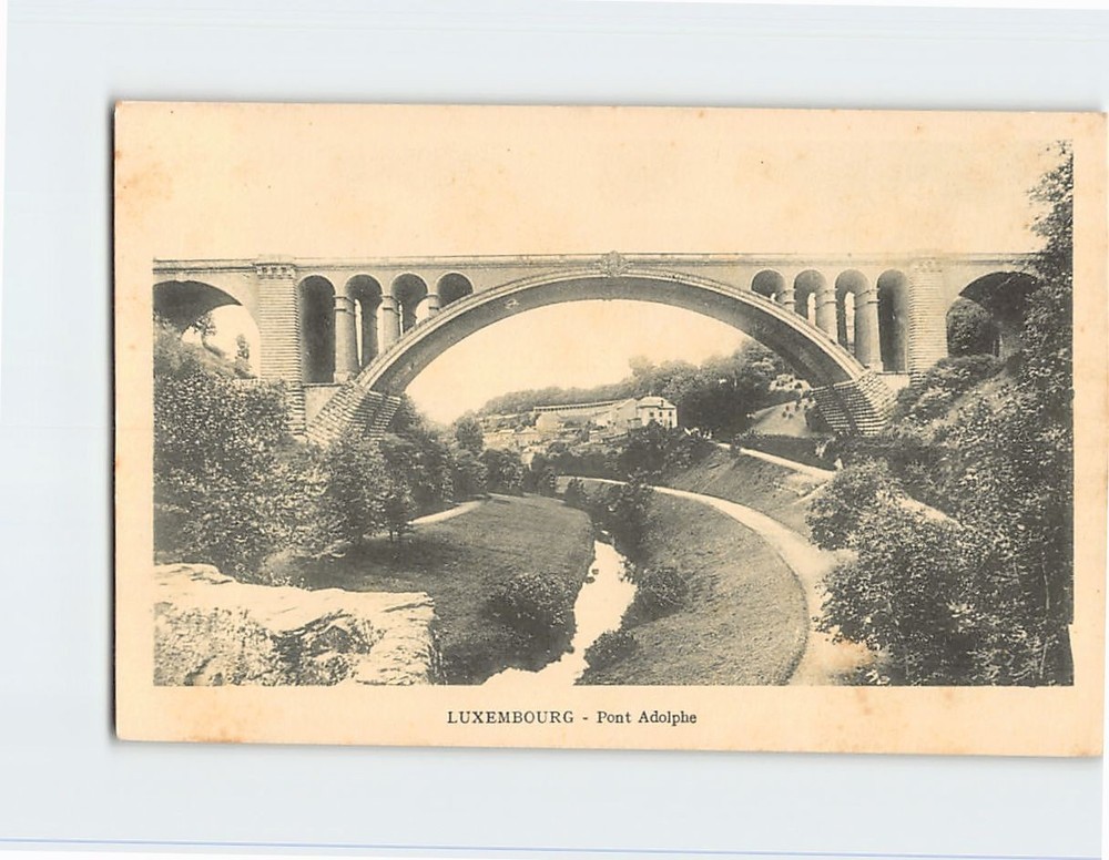 Postcard Pont Adolphe Luxembourg City Luxembourg