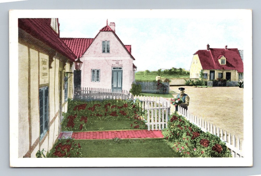 Den Danske Landsby Danish Village Scarboro Maine Vintage Postcard