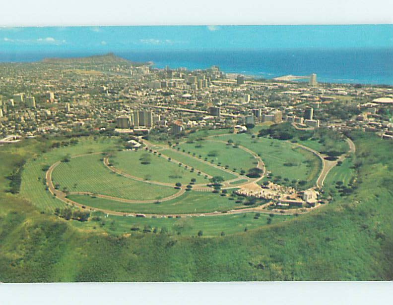 Chrome CEMETERY SCENE Honolulu Hawaii HI AG2700