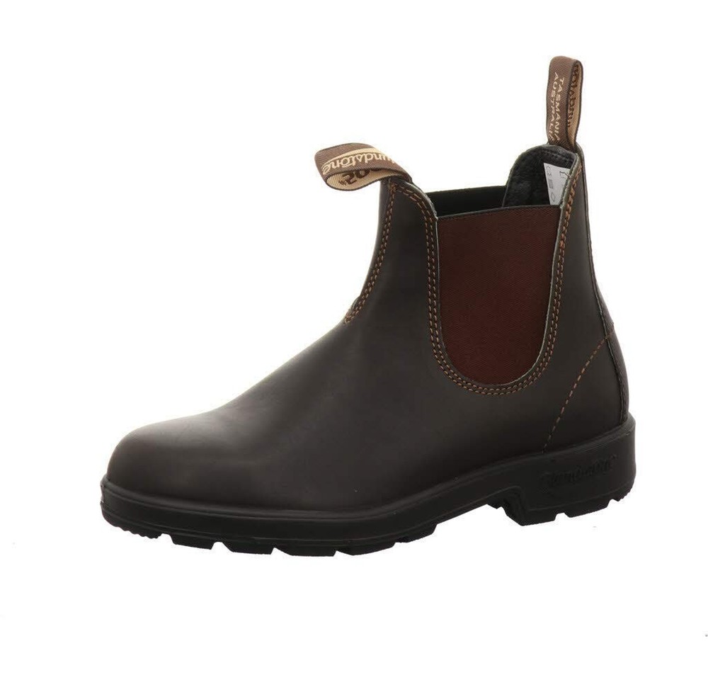 Authentic Blundstone 500 Mens 8.5 Pull on Boot Stout Brown Leather