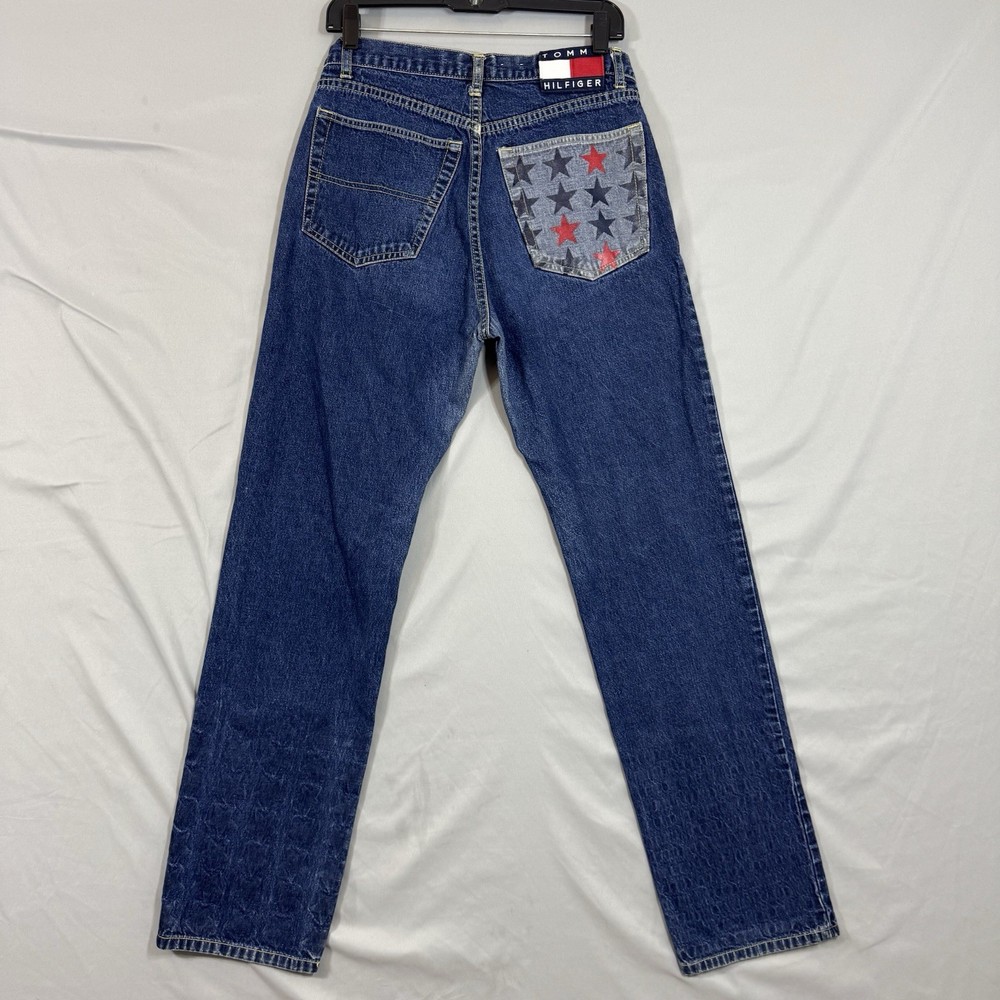 VTG 90s Tommy Hilfiger dark wash high-rise mom jeans size 11 vintage denim