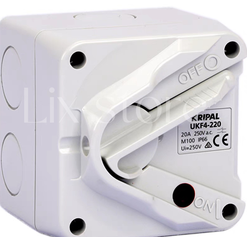 10pc NEW FIT FOR UKF4-220 250V 20A toggle disconnect switch