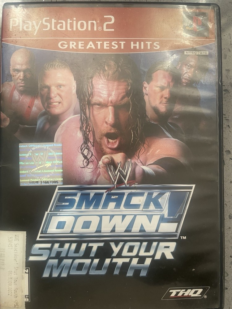 WWE SmackDown Shut Your Mouth (Sony PlayStation 2, 2002) No Manual, Tested!