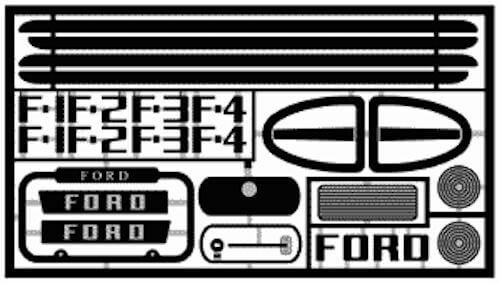 Model Car Garage Photo-Etched Detail Set 1/25 1950 Ford Pickup Revell MCG-2065